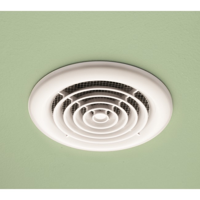 HIB Turbo White Bathroom Inline Extractor Fan 33500HIB | Appliances Direct