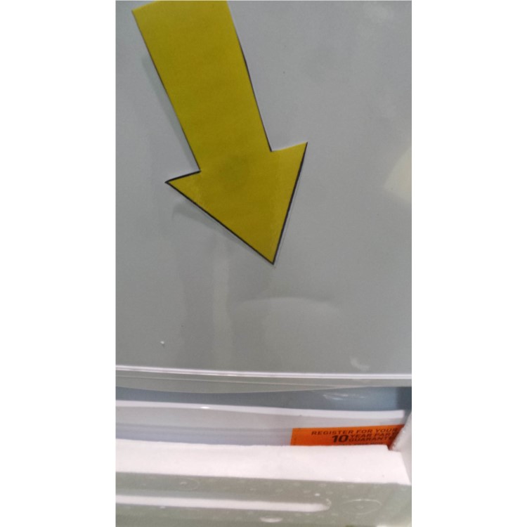 GRADE A2 - Hotpoint RFAA52P Ice Diamond Freestanding Fridge Freezer Polar White