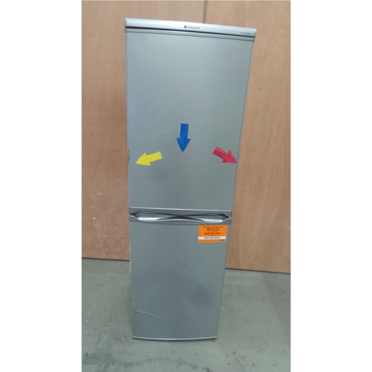 GRADE A3 - Hotpoint RFAA52S Ice Diamond Freestanding Fridge Freezer Silver