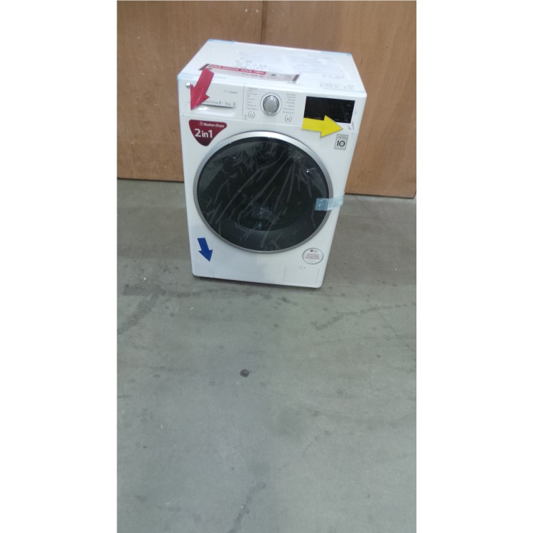 GRADE A2 - LG FH4U2TDH1N Direct Drive 8kg Wash 5kg Dry Freestanding Washer Dryer White