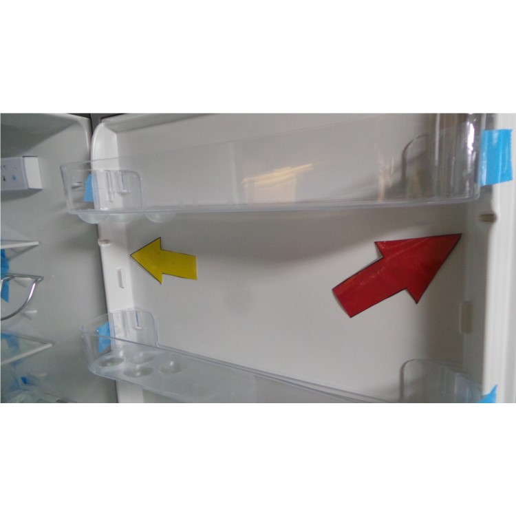 GRADE A2 - Zanussi ZRB34315XA Frost Free Freestanding Fridge Freezer With SuperFresh Drawer - Grey With Antifingerprint Stainless Steel Door