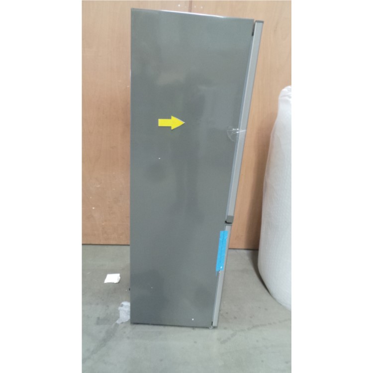 GRADE A2 - Zanussi ZRB34315XA Frost Free Freestanding Fridge Freezer With SuperFresh Drawer - Grey With Antifingerprint Stainless Steel Door