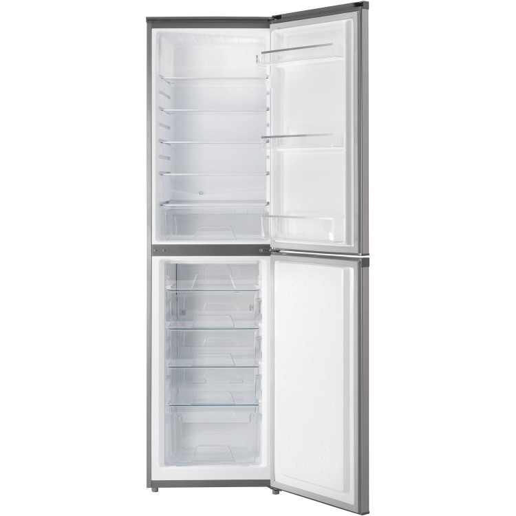 Hoover HVBF195XK 281 Litre Freestanding Fridge Freezer 50/50 Split Frost Free 55cm Wide - Stainless Steel