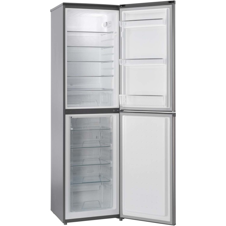 Hoover HVBF195XK 281 Litre Freestanding Fridge Freezer 50/50 Split Frost Free 55cm Wide - Stainless Steel