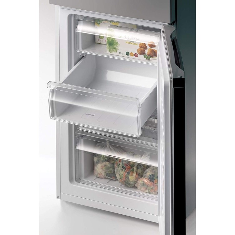 Refurbished Candy CMCL5172SWDK Freestanding 253 Litre 50/50 Low Frost Fridge Freezer Silver
