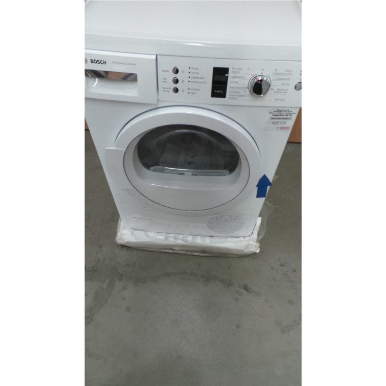 GRADE A2 - Bosch WTW863S1GB Exxcel 7kg Freestanding Condenser Tumble Dryer - White