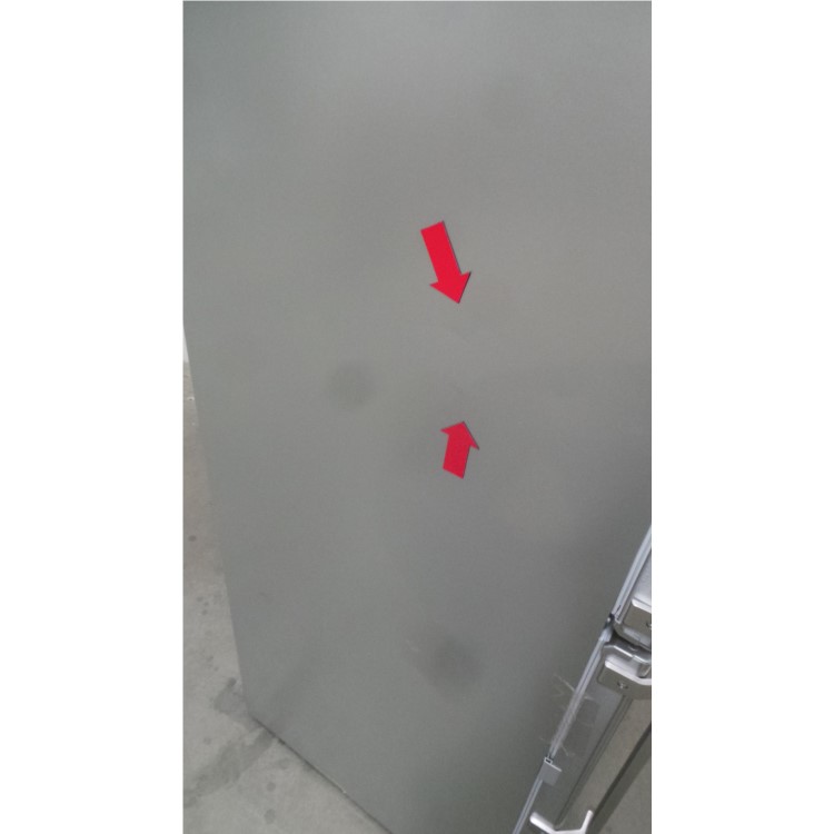 GRADE A2 - AEG S74011CMX2 Freestanding Fridge Freezer In Silver With Antifingerprint Stainless Steel Doors