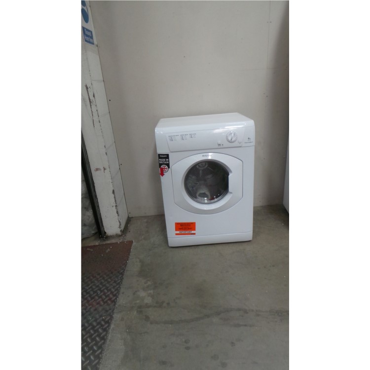 GRADE A3 - Hotpoint FETV60CP 6kg Freestanding Vented Tumble Dryer Polar White