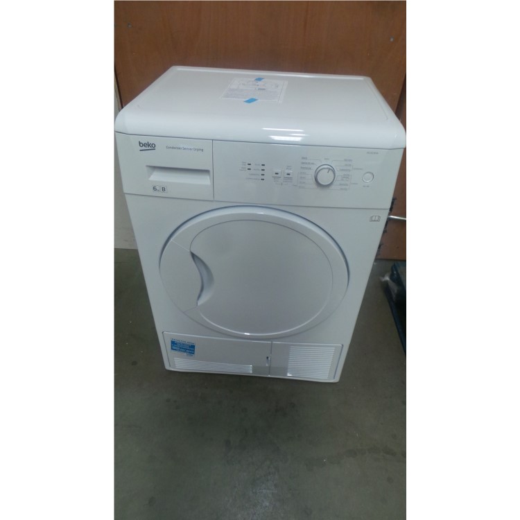 GRADE A2 - Beko DCU6130W 6kg Freestanding Condenser Tumble Dryer White
