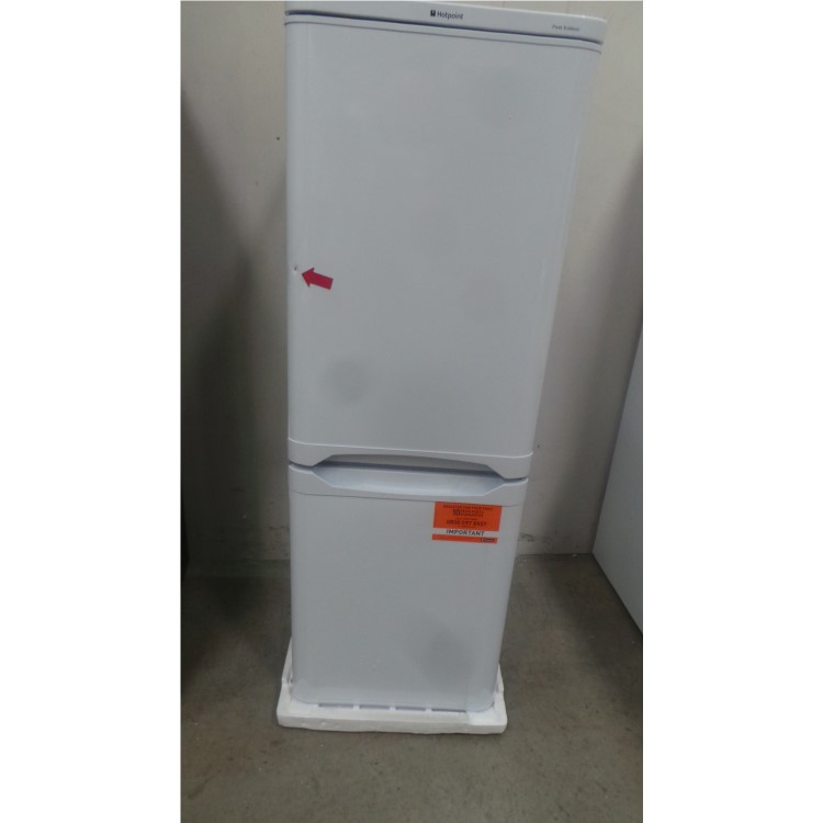 GRADE A3 - Hotpoint NRFAA50P Ice Diamond Freestanding Fridge Freezer Polar White