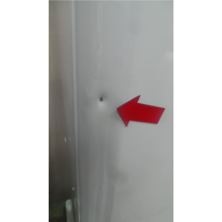 GRADE A3 - Hotpoint NRFAA50P Ice Diamond Freestanding Fridge Freezer Polar White