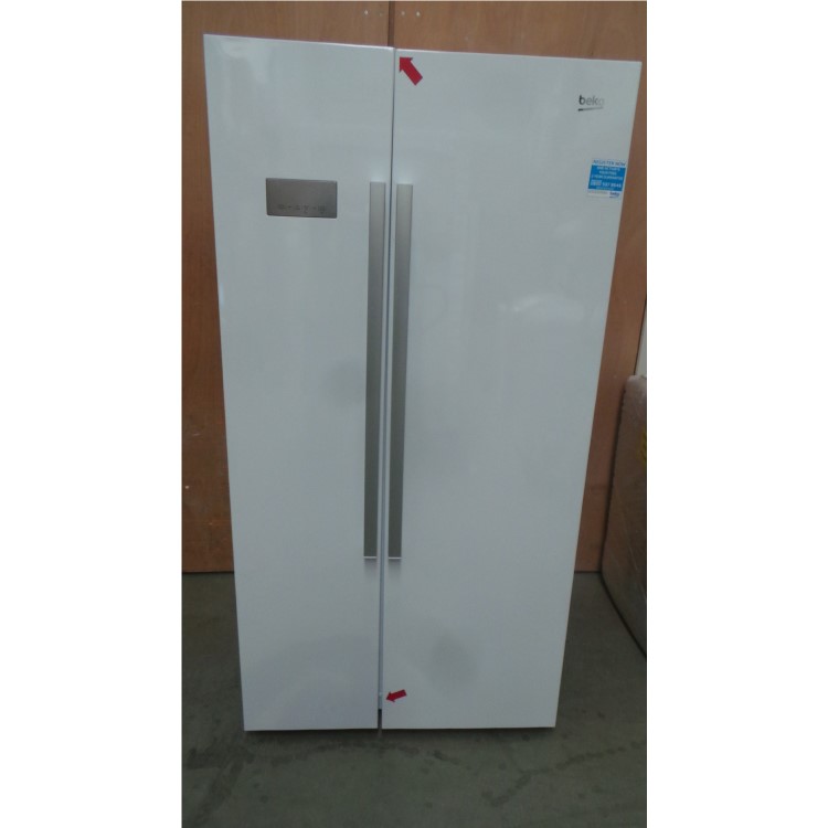 GRADE A2 - Beko ASL141W White No Frost American Fridge Freezer