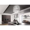 Faber 345.0492.592 Nest Plus Stainless Steel Retractable Island Cooker Hood With Glass Cowl