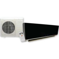 GRADE A1 - 24000BTU 7Kw Black Wall Split Inverter Air Conditioner - Heating and Cooling