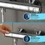 GROHE QuickFix Chrome Precision Start Thermostatic Shower Mixer 