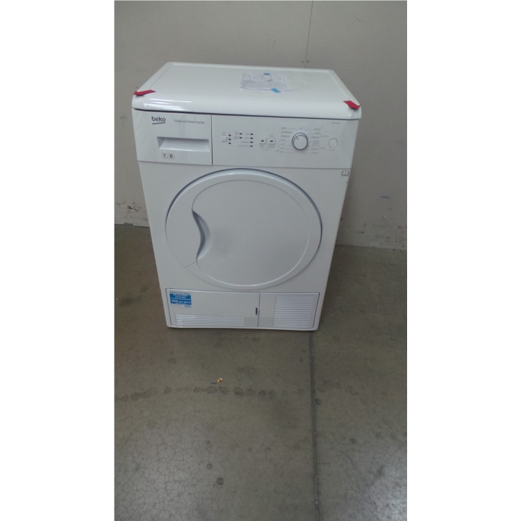 GRADE A2 - Beko DCU7230W Sensor Driven 7kg Freestanding Condenser Tumble Dryer White