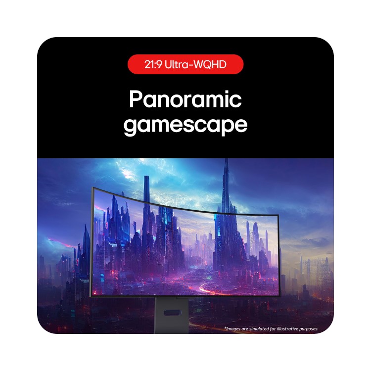 LG UltraGear 34GS95QE 34" OLED QHD 240Hz 0.03ms UltraWide Curved Gaming Monitor