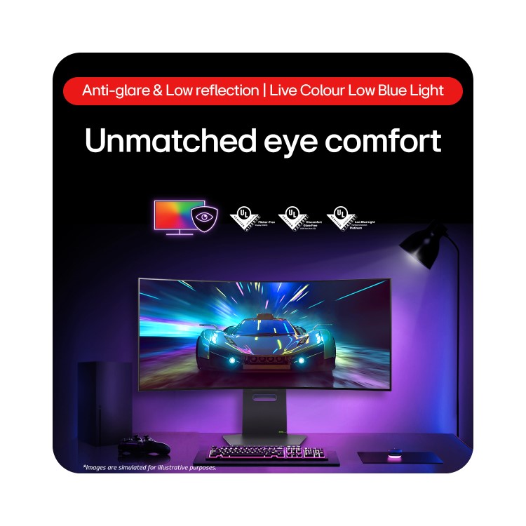 LG UltraGear 34GS95QE 34" OLED QHD 240Hz 0.03ms UltraWide Curved Gaming Monitor