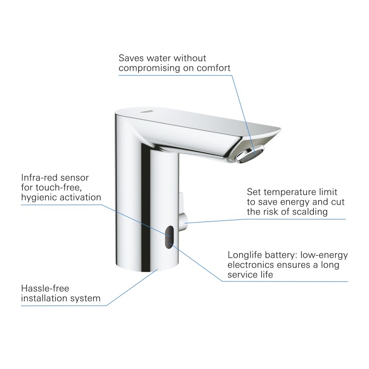 Grohe Bau Cosmopolitan Infrared Sensor Basin Mixer Tap