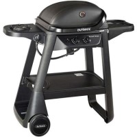 Refurbished Outback Excel Onyx - 2 Burner Gas BBQ Grill with Side Burner - Black