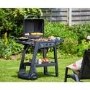 Outback Excel Onyx - 2 Burner Gas BBQ Grill with Side Burner - Black