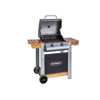 GRADE A1 - Outback Spectrum 2 Burner Gas BBQ in Wood & Black