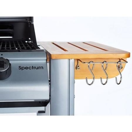 GRADE A1 - Outback Spectrum 2 Burner Gas BBQ in Wood & Black