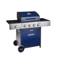 Refurbished Outback Meteor 4 Burner Gas BBQ in Blue