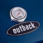 Outback Meteor - 4 Burner Gas BBQ Grill with Side Burner - Blue