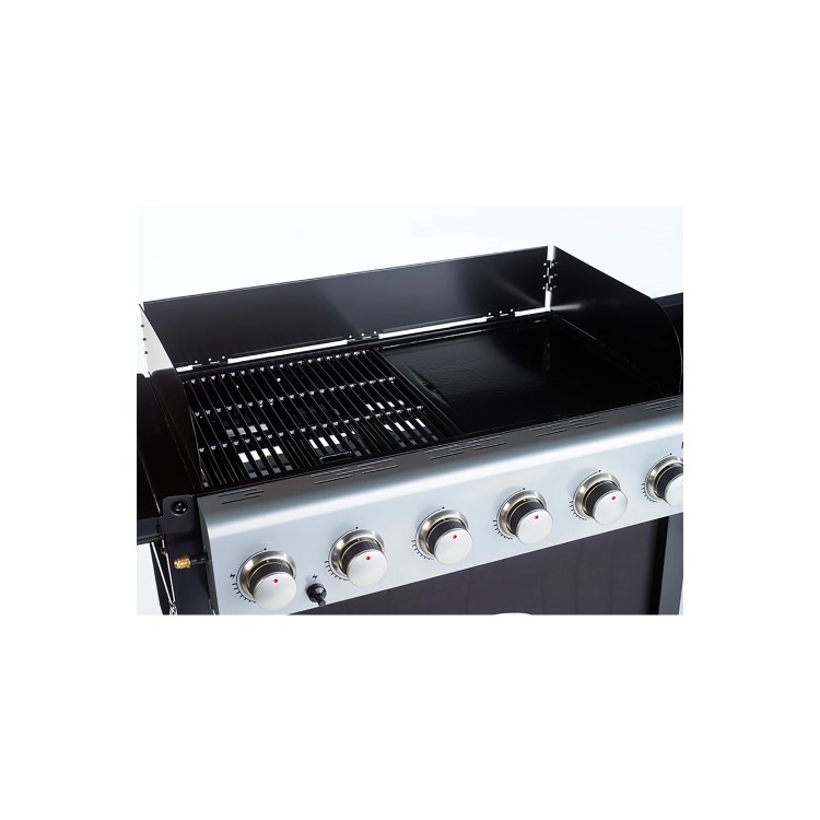 Outback Party 6 Burner Gas BBQ in Black
