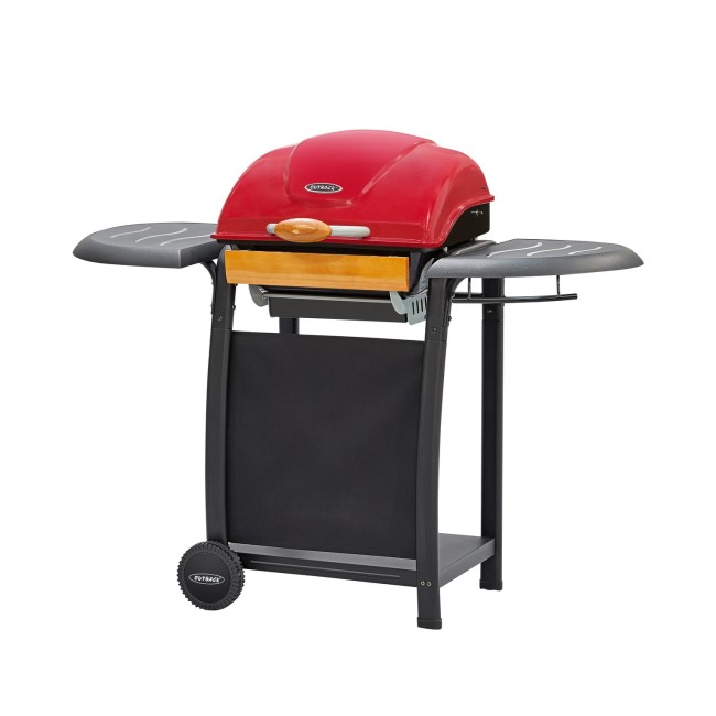 Outback Omega Charcoal BBQ Grill Red 370716 Appliances Direct