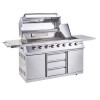 Refurbished Outback Signature II - 6 Burner Dual Fuel BBQ Grill - Stainless Steel