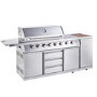 Refurbished Outback Signature II - 6 Burner Dual Fuel BBQ Grill - Stainless Steel