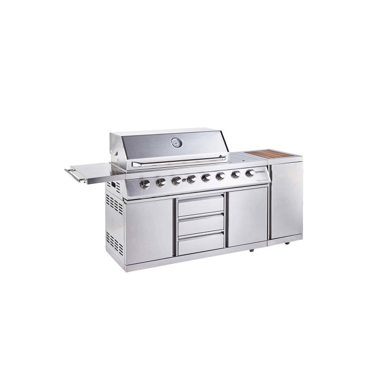 Refurbished Outback Signature II - 6 Burner Dual Fuel BBQ Grill - Stainless Steel