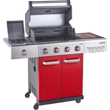 red gas bbq