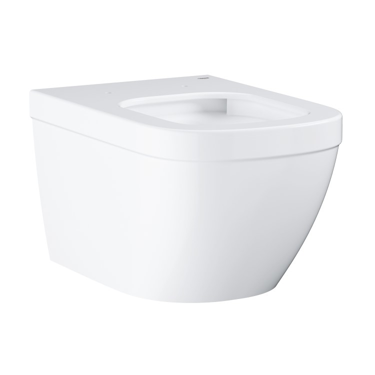 Wall Hung Rimless Toilet with Soft Close Seat - Grohe Euro