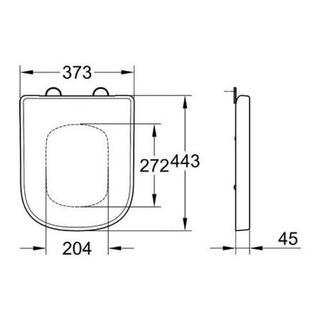 Euro Ceramic WC Seat - Grohe 