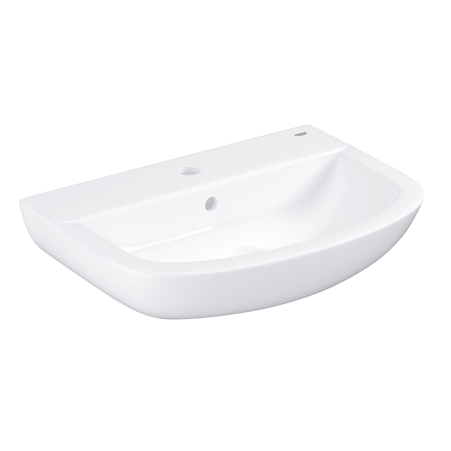 Grohe Bau Ceramic Wall Hung Wash Basin 550mm 4005176405976 Grohe Bau Ceramic Wall Hung Wash Basin 550mm 4005176405976