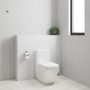 GRADE A1 - Close Coupled Rimless Toilet with Soft Close Seat - Grohe Euro