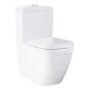 GRADE A1 - Close Coupled Rimless Toilet with Soft Close Seat - Grohe Euro