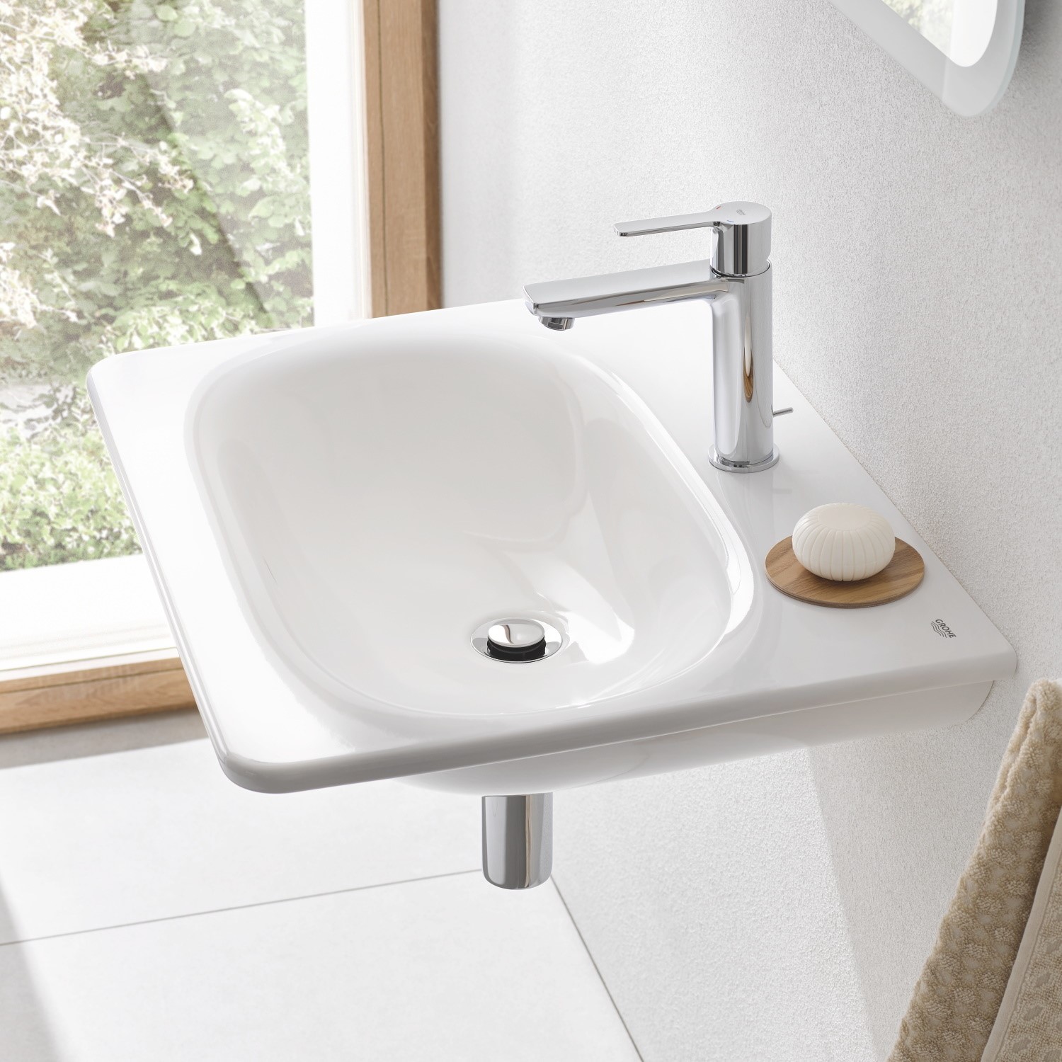 Grohe Essence Rectangular Wall Hung Basin 700mm