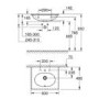 Grohe Essence Rectangular Wall Hung Basin - 600mm