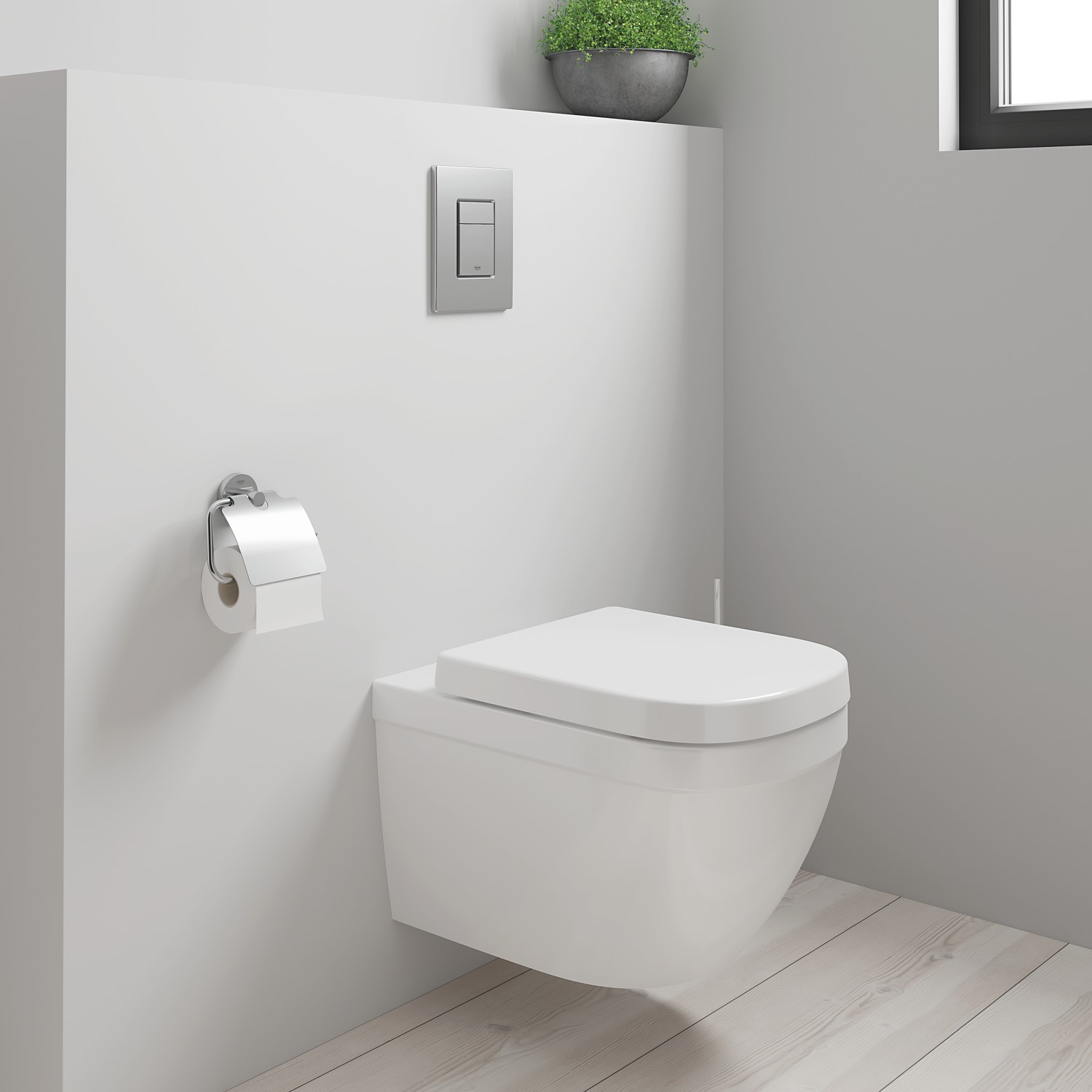 Grohe Euro Solido Wall Hung Rimless Toilet with Concealed Cistern 