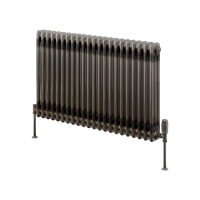 Reina Colona Raw Metal Horizontal 3 Column Radiator - 600 x 1010mm