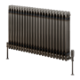 Reina Colona Raw Metal Horizontal 3 Column Radiator - 600 x 1010mm