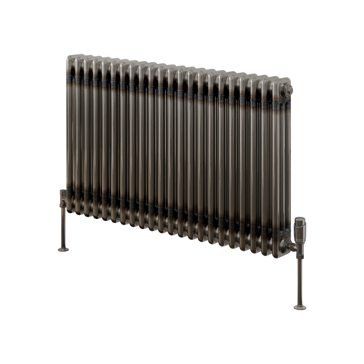Reina Colona Raw Metal Horizontal 3 Column Radiator - 600 x 1010mm