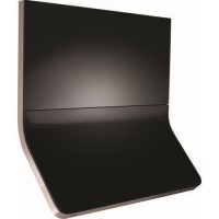 CDA 3C9SS 90cm Designer Curved Glass Cooker Hood Black