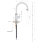GRADE A1 - Box Opened Quooker PRO3 Fusion Instant Boiling Water Tap Single Lever in Black