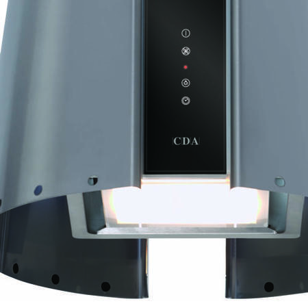 CDA 3L9SS Lamp Shade Island Cooker Hood Stainless Steel