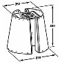 CDA 3L9SS Lamp Shade Island Cooker Hood Stainless Steel
